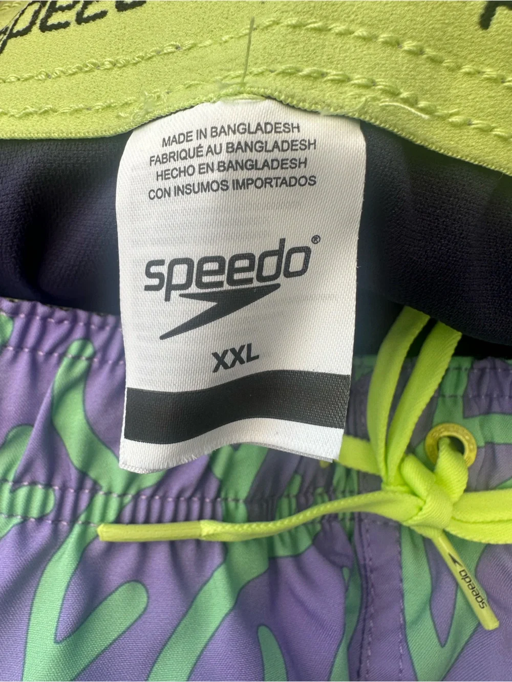 Speedo Paisley Purple Redondo Edge Volley Swim Short 2xl